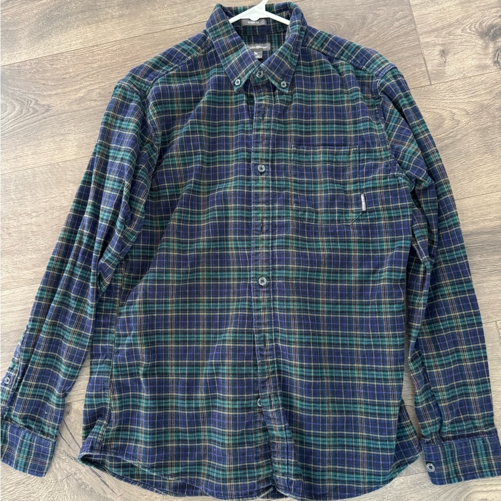 Eddie Bauer Men's Plaid Button-Down Shirt